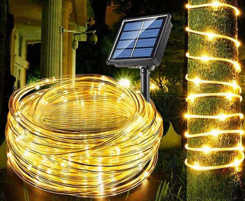 PROMO:Luz Led Manguerita Solar Navideña 10m