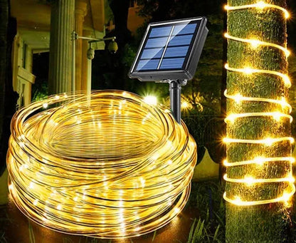 PROMO:Luz Led Manguerita Solar Navideña 10m
